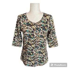 Christopher & Banks Petite NWT Abstract Top Size PS